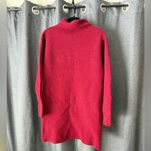 Madewell maroon merino wool Cowl Neck Sweater
